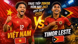 Link xem trực tiếp Việt Nam vs Timor Leste 20h30 hôm nay 24/7