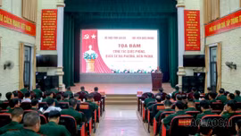 Bộ CHQS tỉnh: Toạ đàm công tác quốc phòng, quân sự địa phương, biên phòng