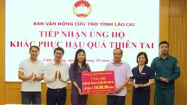 Phường Cam Đường ủng hộ 1,1 tỷ đồng giúp đồng bào khắc phục hậu quả thiên tai