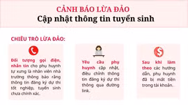 Cảnh báo thủ đoạn lừa đảo yêu cầu cung cấp thông tin làm hồ sơ thi tuyển lớp 10 và tốt nghiệp THPT