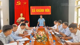 Đoàn công tác của Tỉnh ủy làm việc với Đảng ủy xã Khánh Hòa