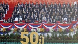 Tổng Bí thư Tô Lâm và Phu nhân dự Lễ kỷ niệm 50 năm Quốc khánh Lào