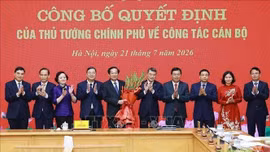 Thủ tướng Lê Minh Hưng chủ trì lễ công bố quyết định về công tác cán bộ
