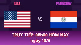 Trực tiếp bóng đá World Cup 2026: Mỹ - Paraguay (08h00 ngày 13/6)