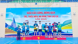 Bế mạc Giải Cầu lông - Bóng bàn trẻ, thiếu niên, nhi đồng tỉnh Lào Cai năm 2026