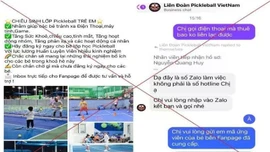 Đăng ký học pickleball trên mạng xã hội, một người bị lừa gần 400 triệu đồng