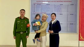 Công an xã Mường Khương kịp thời hỗ trợ bé gái 4 tuổi đi lạc tìm lại gia đình