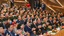 Chủ tịch nước Lương Cường dự Lễ kỷ niệm 50 năm Quốc khánh Lào và 105 năm ngày sinh Chủ tịch Kaysone Phomvihane