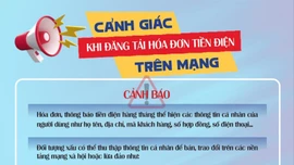 Cảnh giác khi đăng tải hóa đơn tiền điện trên mạng