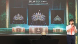 Thí sinh 13 tuổi lọt top thiết kế vương miện Miss Grand Vietnam 2025