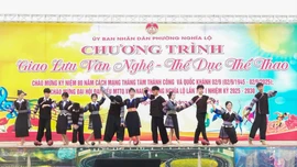 Phường Nghĩa Lộ: Tổ chức giao lưu văn nghệ - thể thao chào mừng Quốc khánh 2/9