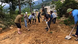 Xã Mỏ Vàng phát động phong trào làm đường giao thông nông thôn giai đoạn 2026 - 2030