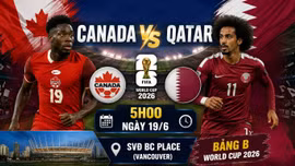 Trực tiếp Canada vs Qatar (5h00 hôm nay 19/6): Cơ hội giành chiến thắng lịch sử cho đội chủ nhà