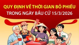 Quy định về thời gian bỏ phiếu trong ngày bầu cử 15/3