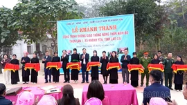 Xã Khánh Yên: Khánh thành công trình đường giao thông nông thôn Nậm Bó, thôn Làn 1