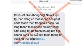 Lừa đảo thông báo lỗi vi phạm giao thông
