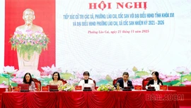 Tổ đại biểu số 10 HĐND tỉnh tiếp xúc cử tri phường Lào Cai và xã Cốc San