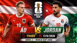 Trực tiếp Áo - Jordan (11h00 ngày 17/6): Đẳng cấp châu Âu đối đầu ẩn số Tây Á