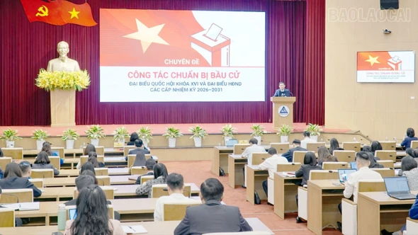 Hội nghị báo cáo viên định kỳ tháng 3/2026 của Đảng ủy Các cơ quan Đảng tỉnh