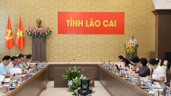 Đoàn kiểm tra của Bộ Tư pháp làm việc với UBND tỉnh Lào Cai về công tác thi hành pháp luật xử lý vi phạm hành chính