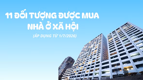 11 đối tượng được mua nhà ở xã hội từ 01/7/2026