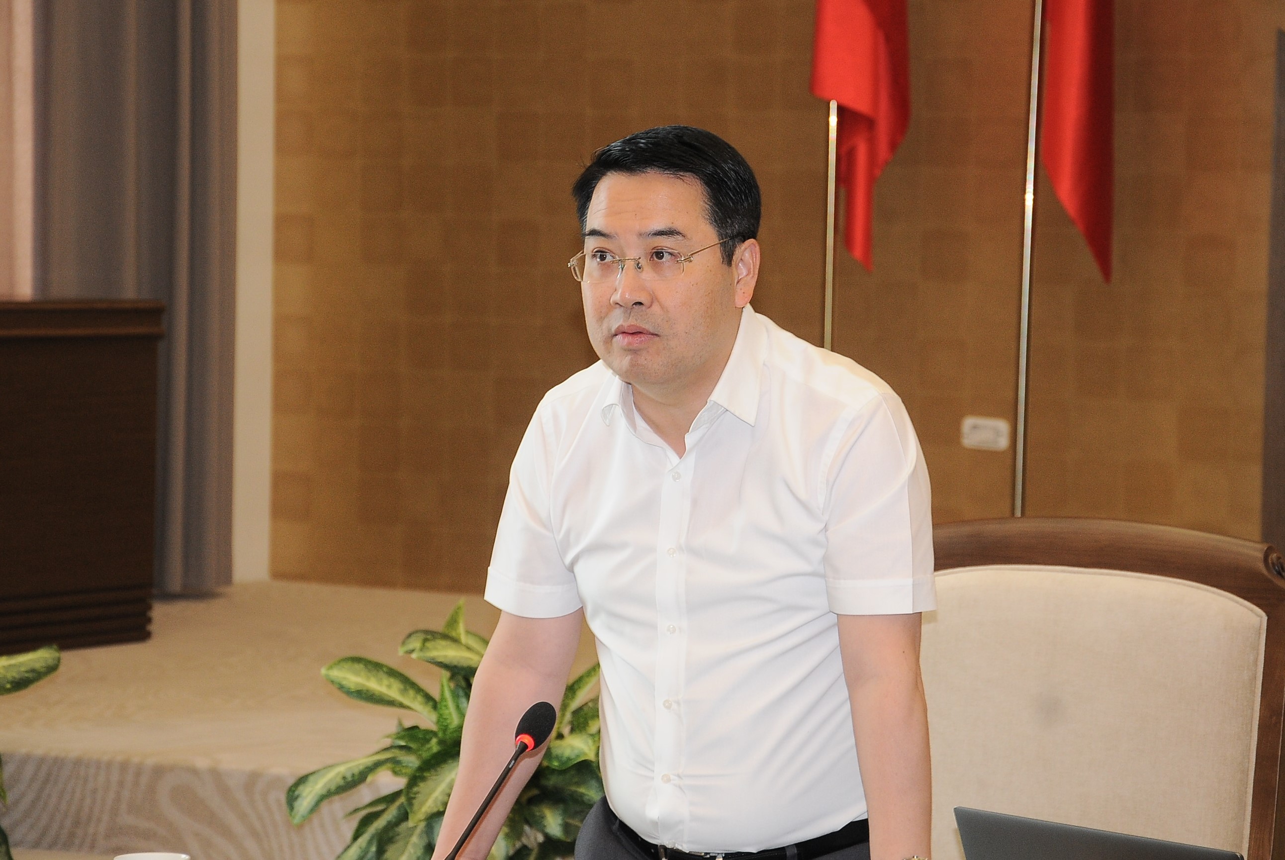 Đồng chí Nguyễn Tuấn Anh, Phó Bí thư Tỉnh ủy, Phó Trưởng Ban Chỉ đạo phát biểu tại hội nghị. duc-3445.jpg