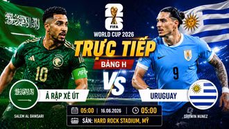 TRỰC TIẾP bóng đá Uruguay 0-0 Saudi Arabia (Hiệp 1): Araujo sút xa đẹp mắt