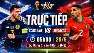 TRỰC TIẾP bóng đá Morocco vs Scotland (5h00 hôm nay 20/6)