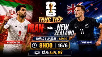TRỰC TIẾP bóng đá Iran 0-0 New Zealand (Hiệp 1): Elijah Just mở tỉ số cho New Zealand