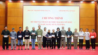 125 gia đình thiệt hại do hoàn lưu bão số 10 được hỗ trợ