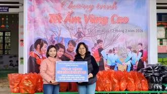 Hội Liên hiệp Phụ nữ tỉnh phối hợp trao kinh phí hỗ trợ công trình công ích tại Sơn Lương