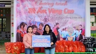 Hội Liên hiệp Phụ nữ tỉnh phối hợp trao kinh phí hỗ trợ công trình công ích tại Sơn Lương