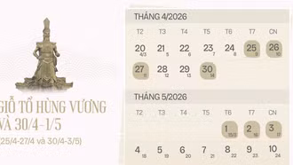 Bộ Nội vụ: Không chủ trương hoán đổi nghỉ lễ trong tháng 4