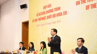 Ngày 6/4 sẽ khai mạc Kỳ họp thứ Nhất, Quốc hội khóa XVI