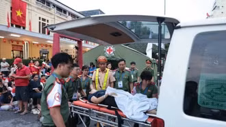 Gần 500 trường hợp được hỗ trợ y tế trong buổi Tổng duyệt sự kiện A80