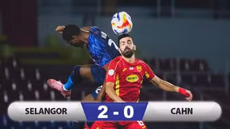 Kết quả Selangor 2-0 CAHN: Đại diện V.League bị loại khỏi giải Đông Nam Á