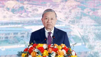 Tổng Bí thư Tô Lâm dự lễ khởi công trường nội trú liên cấp vùng biên tại Cao Bằng