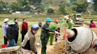 Xã Dương Quỳ mở rộng đường giao thông nông thôn