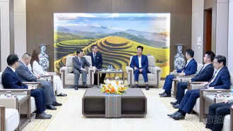 Phó Chủ tịch Thường trực UBND tỉnh Nguyễn Thế Phước tiếp Tập đoàn Xây dựng Thái Bình Dương (Trung Quốc)