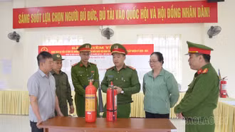 Bảo đảm an toàn phòng cháy, chữa cháy tại các điểm bầu cử