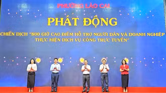 Phường Lào Cai phát động chiến dịch “800 giờ cao điểm hỗ trợ người dân và doanh nghiệp thực hiện dịch vụ công trực tuyến”