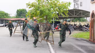 Bộ Chỉ huy Quân sự tỉnh Lào Cai luyện tập sẵn sàng chiến đấu, phòng, chống cháy nổ dịp nghỉ lễ