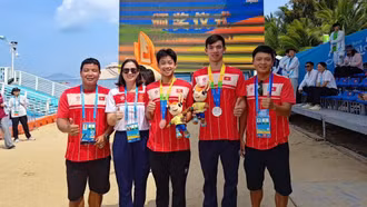 Việt Nam giành 2 Huy chương Vàng, tạm xếp tốp đầu tại Đại hội Thể thao bãi biển châu Á 2026
