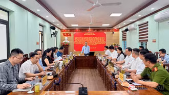 Đoàn giám sát số 03 Tỉnh ủy Lào Cai làm việc tại xã Hợp Thành