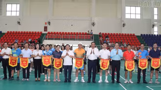 Khai mạc Giải Pickleball chào mừng thành công Đại hội Đảng bộ Các cơ quan Đảng tỉnh