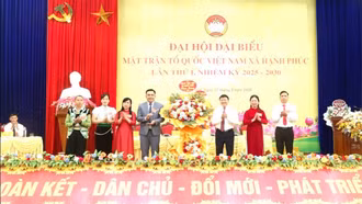 Ủy ban Mặt trận Tổ quốc Việt Nam xã Hạnh Phúc tổ chức Đại hội lần thứ I, nhiệm kỳ 2025-2030