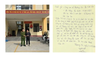 Công an xã Thượng Hà trao trả tài sản đánh rơi cho công dân