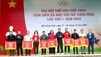 Cụm liên xã khu vực Mù Cang Chải khai mạc Đại hội Thể dục thể thao lần thứ I, năm 2025