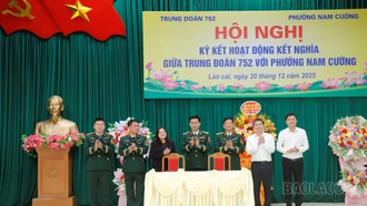 Trung đoàn 752 và phường Nam Cường ký kết Chương trình hợp tác kết nghĩa