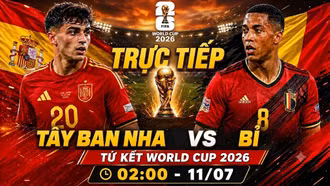 TRỰC TIẾP bóng đá Tây Ban Nha vs Bỉ (02h00 ngày 11/7): Yamal đấu De Bruyne
